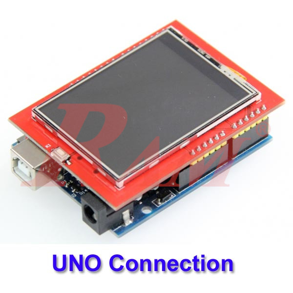Lcd tft 2 4 inch touch display for arduino uno mega2560 ram